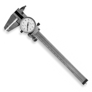 Messschieber mit Uhr 0 - 150 mm, rostfrei INOX